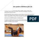 6 Exercitii Pilates Pentru Abdomen Plat