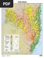 Mapa de Santa Catarina