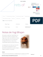 Notas de Yogi Bhajan