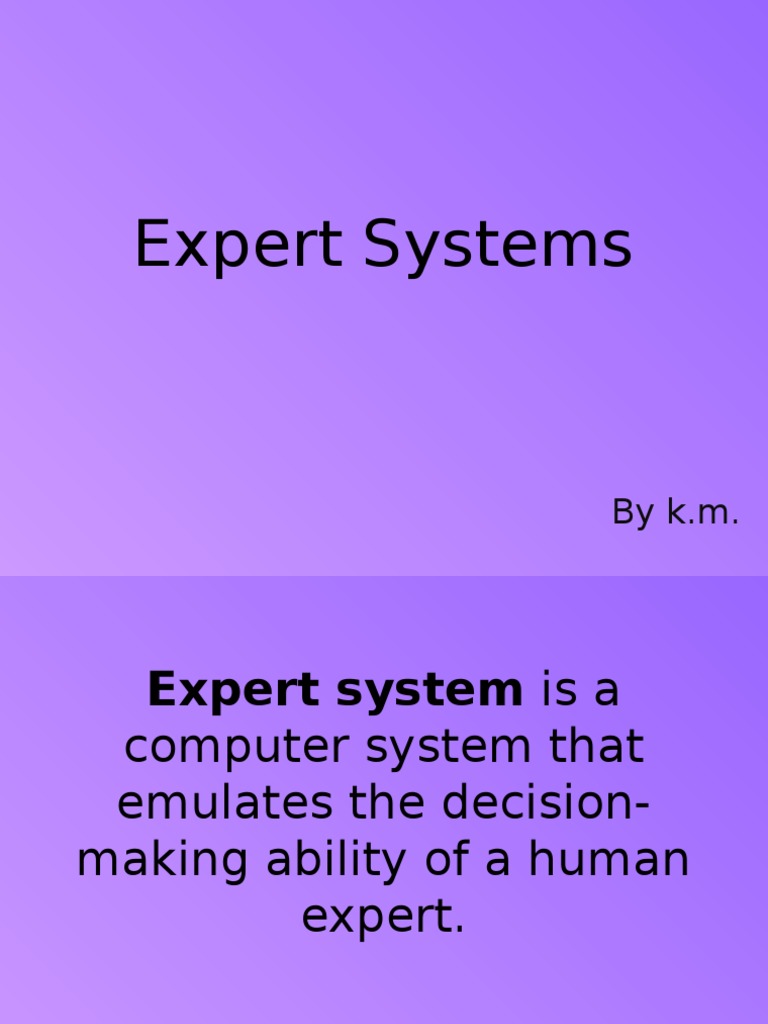 Overview of Expert Systems | PDF | Business | Computers