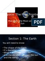 Earth, Moon, Sun