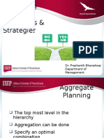 Aggregate Planning Objectives and Strategies