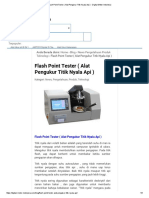 Flash Point Tester (Alat Pengukur Titik Nyala API) - Digital Meter Indonesia