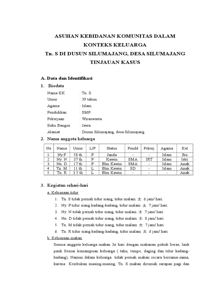 Laporan Keluarga Binaan