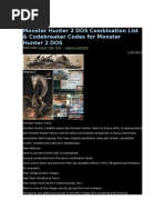 Download Monster Hunter 2 DOS Combination List by Riki FiRman SN294260327 doc pdf