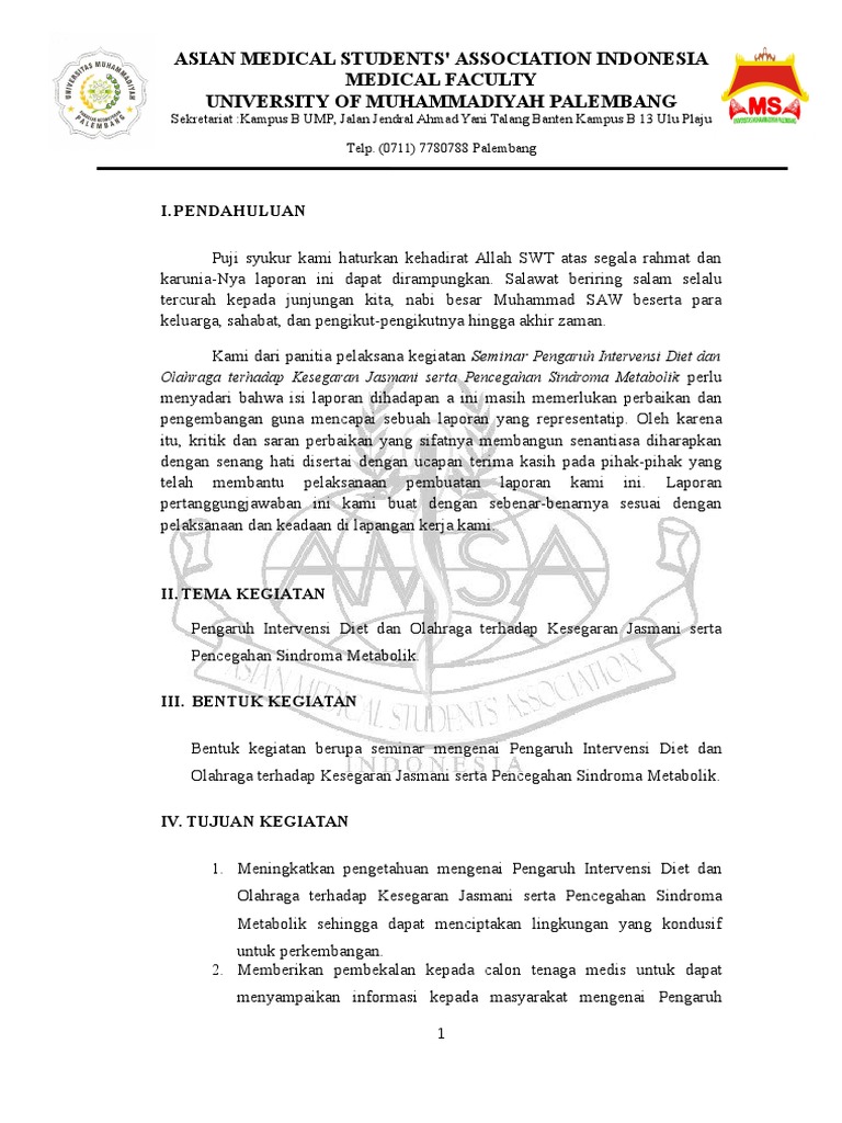 Contoh Lpj Seminar