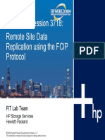 Technical Session 3718 - Remote Site Replication Replication Using The FCIP Protocol