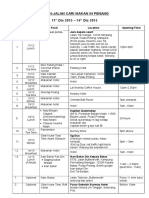 Jalan-Jalan Cari Makan in Penang 11 Dis 2015 - 14 Dis 2015: No Date Food Location Opening Time Juru Kepala Sawit