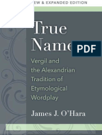 True Names: Vergil and The Alexandrian Tradition of Etymological Wordplay