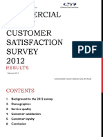 Commercial Banks' Customer Satisfaction Survey 2012: Results