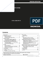 Untitled-1 - HONDA Security System Operating Instructions (CR-V 02-06, Pilot 05-07, And Element 03-07)