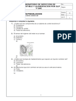 Autoevaluacion. Cambio y Programacion de Inyectores Common Rail