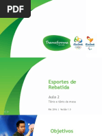 Rebatida Aula 02 Tenis Tenismesa