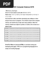 IGCSE Computer Science 0478 Notes 1.1.1 - 1.1.4