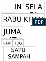 Tag Jadual Tugas Kelas