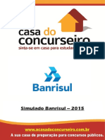 Simulado 5 Banrisul 2015 Ead