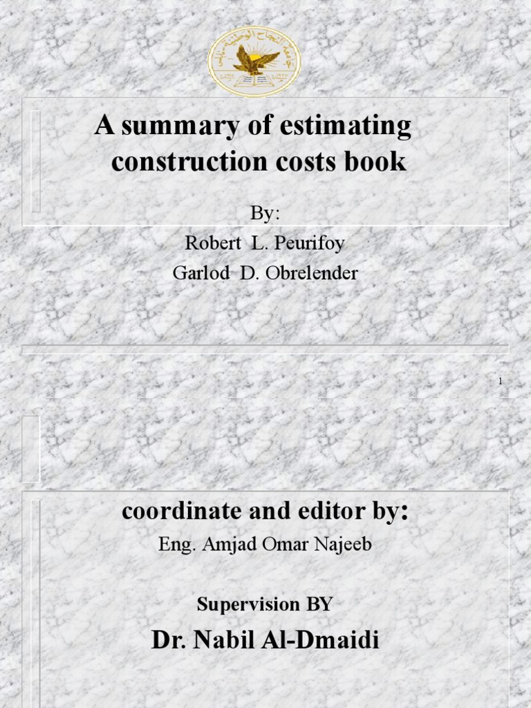 Construction Cost Estimation Guide | PDF | Surety Bond | General Contractor