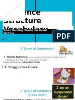Teacher Copy of Sentence Structure Vocabulary