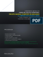 Cálculo Manual Completo de Projeto de MEZANINO METÁLICO