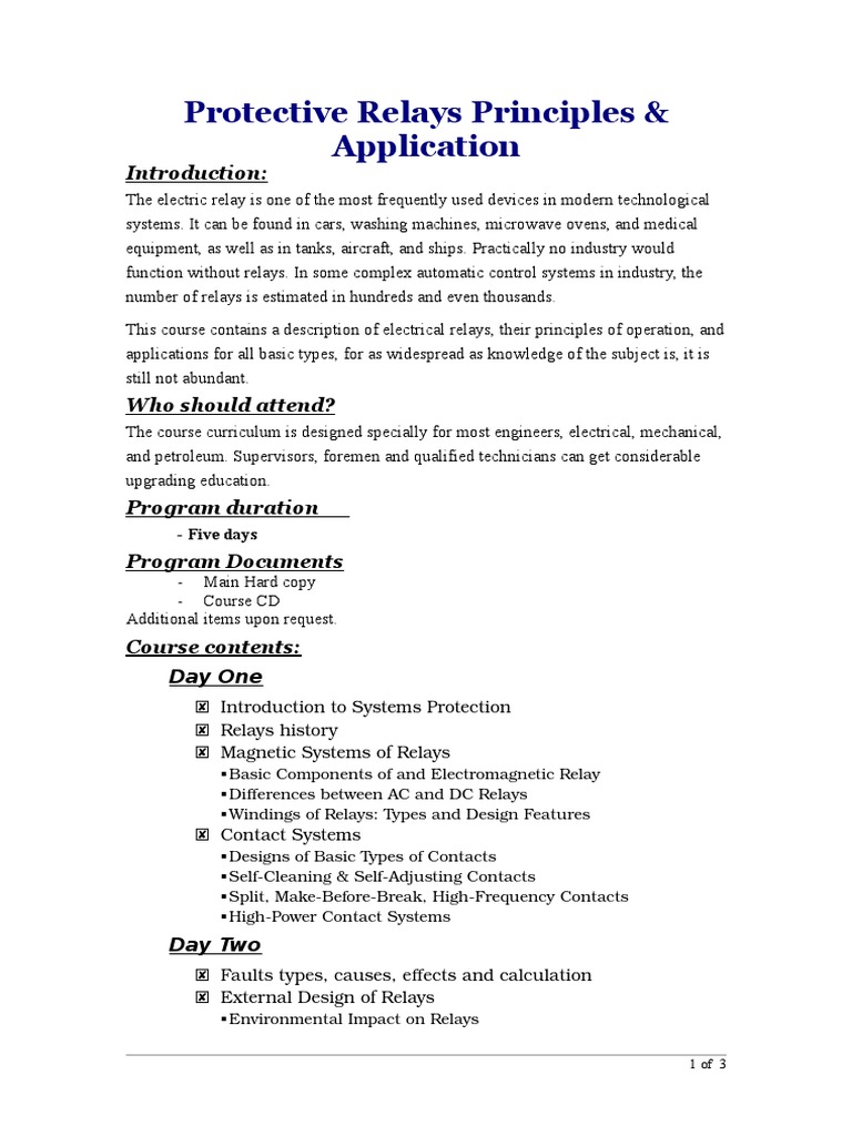 Protective Relays Principles & Application PDF Relay High Voltage