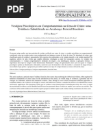 Vestígios Psicológicos ou Comportamentais na Cena de Crime