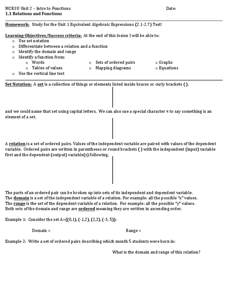 Functions vs. Relations Overview | PDF | Bracket | Function (Mathematics)