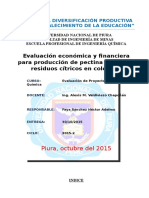 Evalucion Economica de Obtencion de Pectina - Colombia