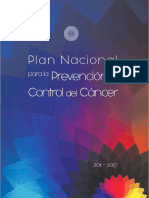 DM Plan Nacional Para La Prevencion y Control Del Cancer