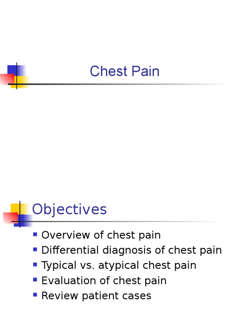Chest Pain PDF Myocardial Infarction Medicine