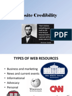 Website Credibility