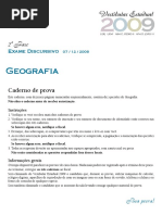 Prova Geo 2009