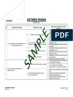 Sample: Job Safety Analysis