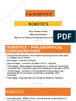 Automation & Robotics Robotics: Engr Haider-e-Karar Teaching Assistant Mehran University of Engineering and Technology