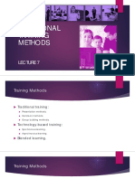 Lecture 7 - Traditional Training Methods - IUNC - SSM - Spring 2015.pdf