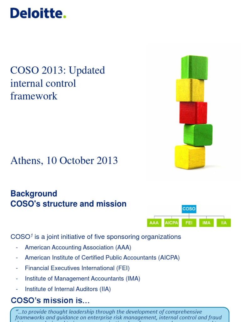 10 COSO 2013 Updated Internal Control Framework Business Accounting