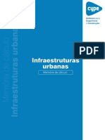 Infraestruturas Urbanas - Memória de Cálculo