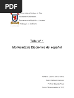 Conceptos Básicos de La Morfosintaxis Diacrónica