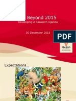 Malaysia Beyond 2015: Developing A Research Agenda