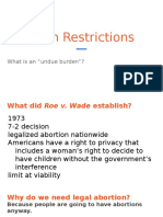 Abortion Restrictions 1