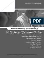 2013 BPS Recertification Guide