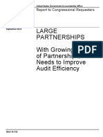 Large Partnerships - GAO, Sep. 2014