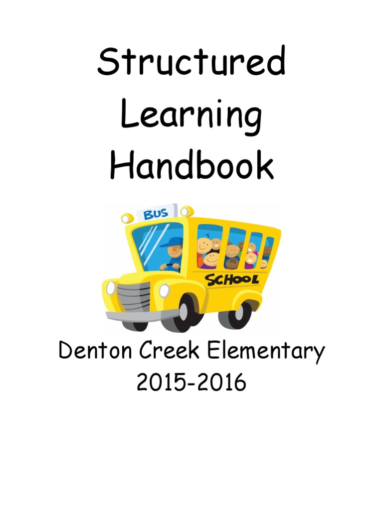 Denton Creek Structured Learning Guide | PDF | Individualized Education ...