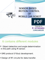 Sensor Based Motion Control OF Mobile Car Robot