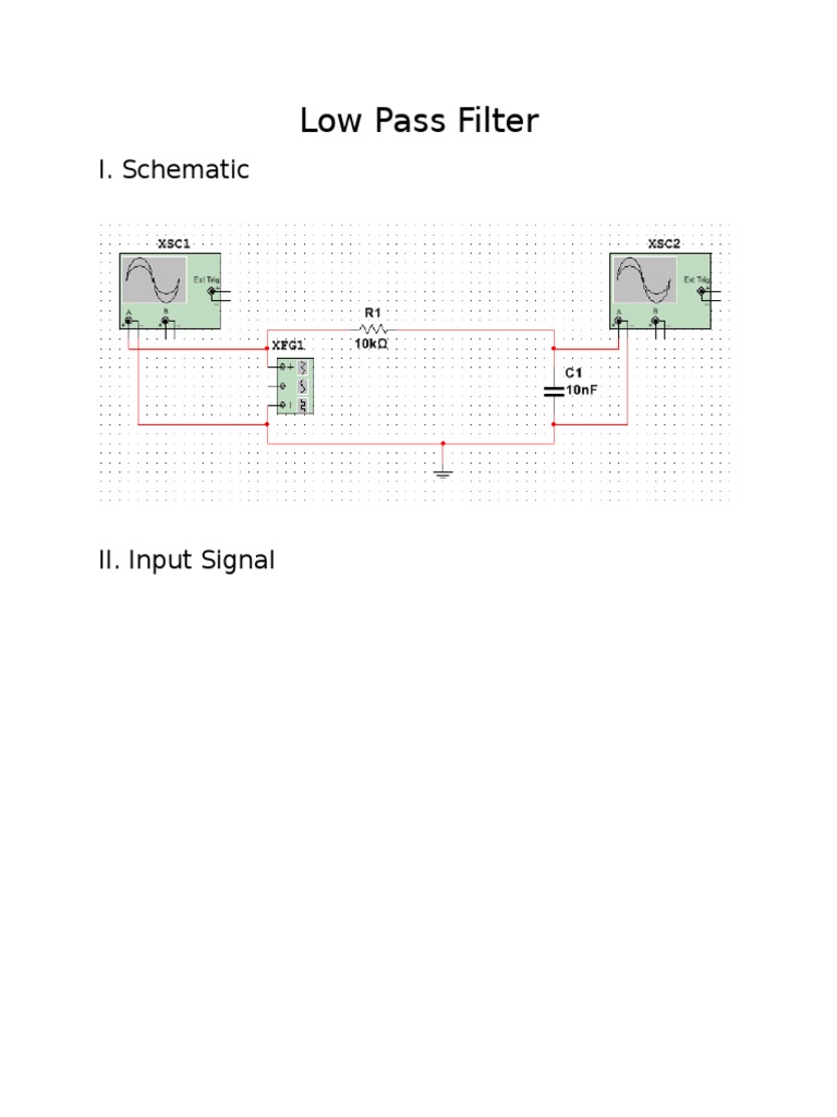 Low and High Pass Filter Analysis | PDF