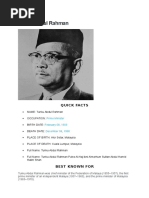 Tunku Abdul Rahman Biography