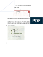 Aneka Tusuk Jahit Dasar Untuk Kreasi Flanel