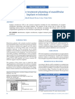 Guidelines for Treatment Planning of Mandibular Implant Overdenture