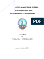 Silabus de Fisiologia - Medicina Humana - 2010-I - (1) - Universidad ...