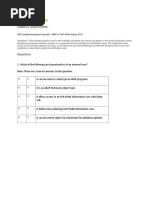 E HANAAW142 Sample Questions