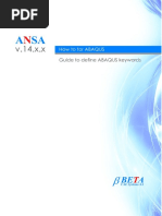 ABAQUS Keywords in ANSA 